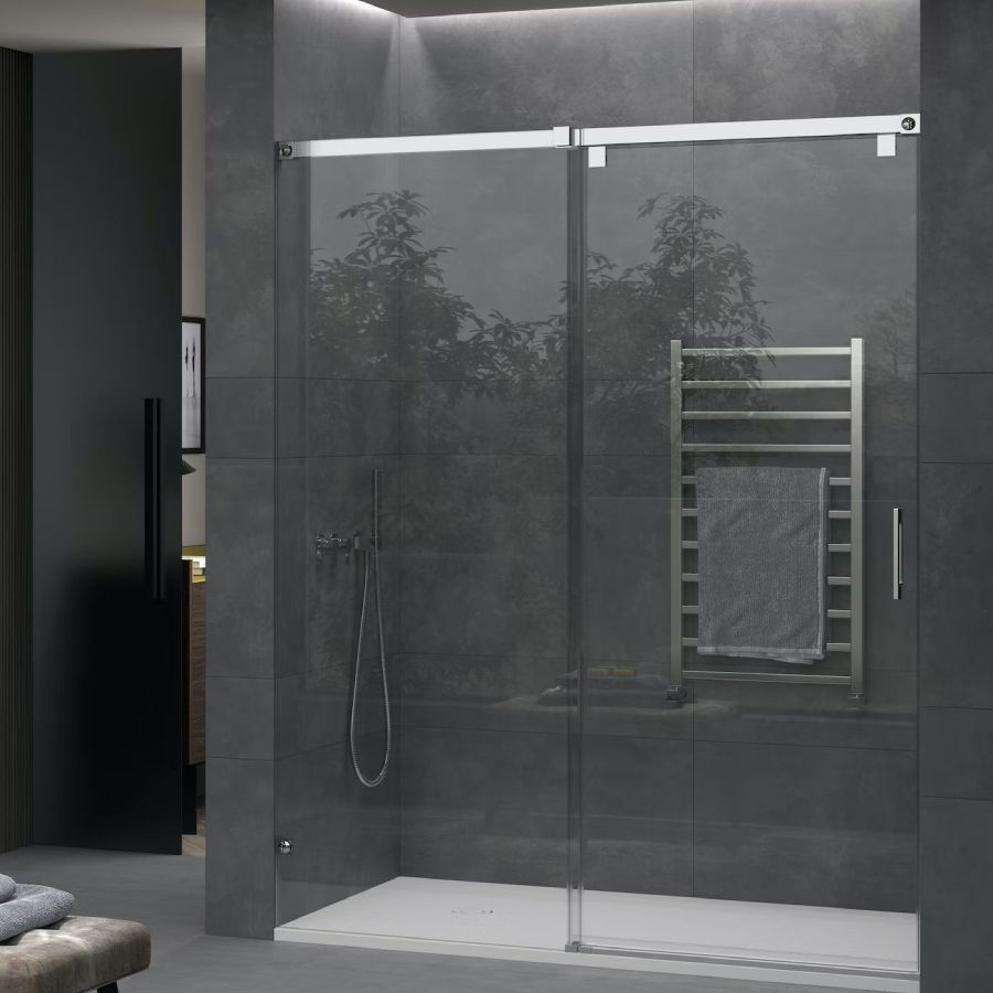 Mampara de ducha transparente